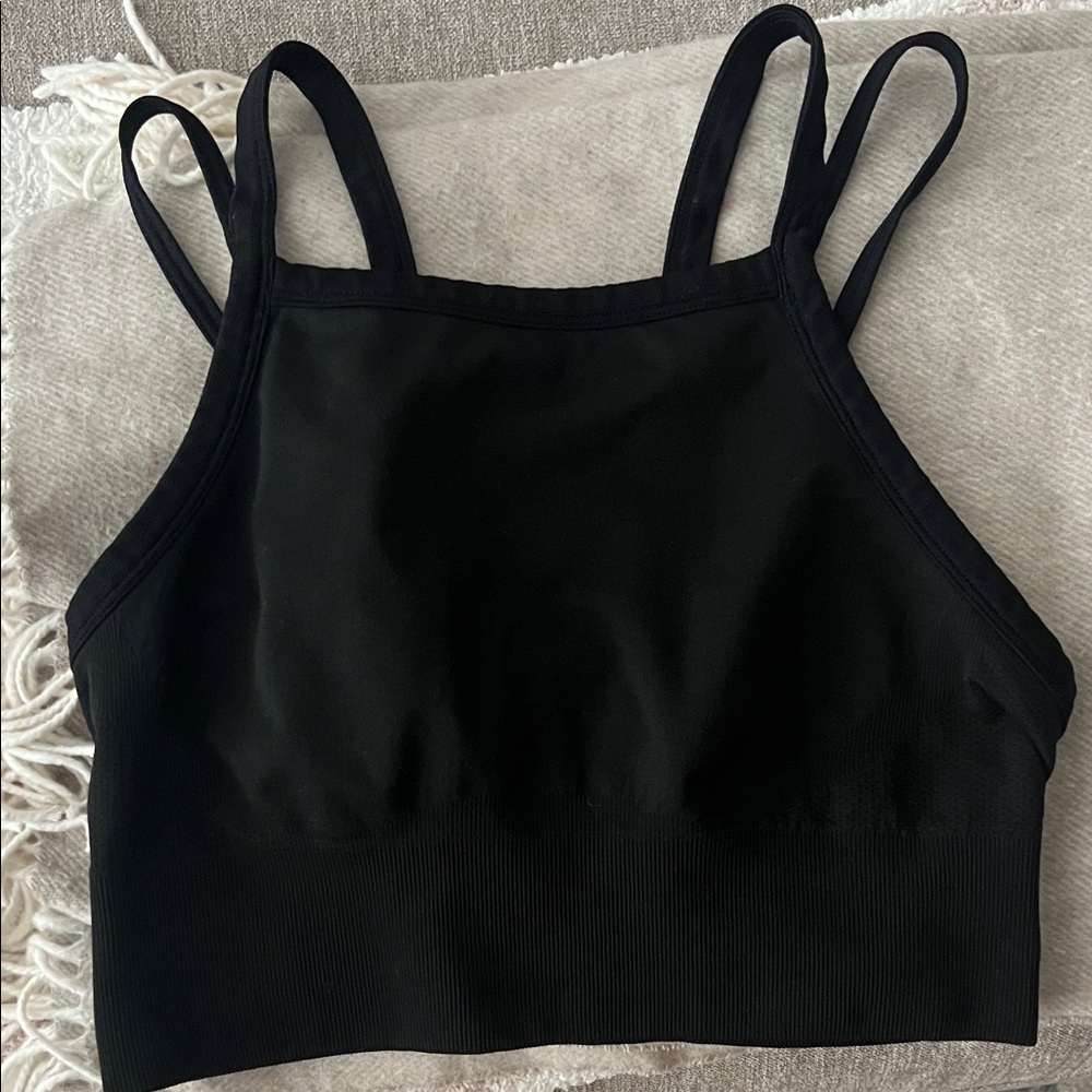 Zella Black Double Strap Sports Bra